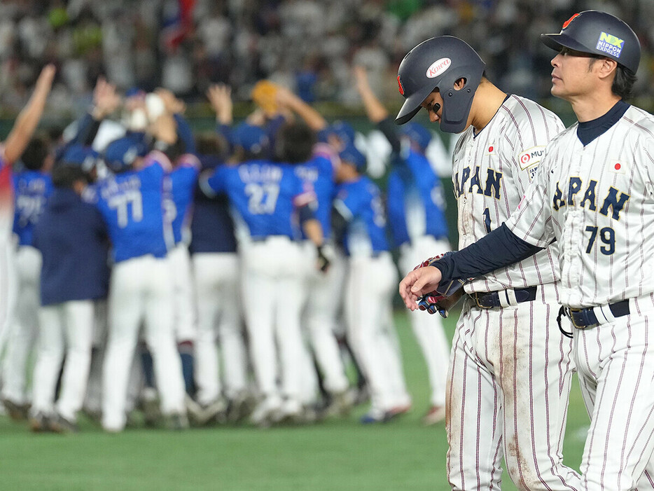 プレミア12の決勝で侍ジャパンはチャイニーズタイペイにで敗れ大会連覇を逃した　photo by Sankei Visual