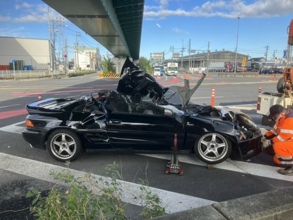 死亡した男性が運転していた車