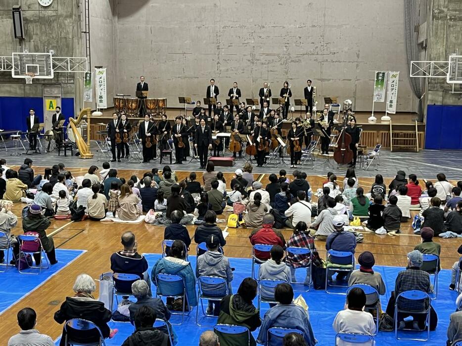 習志野市袖ケ浦体育館で演奏した千葉交響楽団