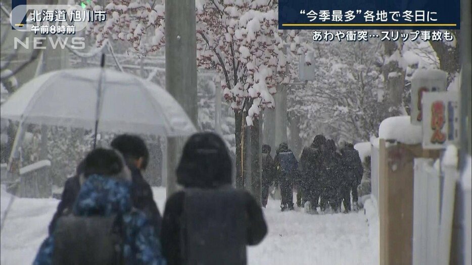 タイヤに灯油…急激な冷え込み“冬支度”進む“今季最多”各地で冬日に