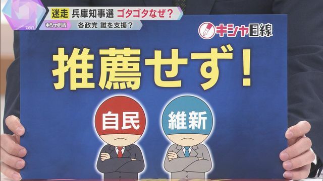 自民と維新は「推薦せず」