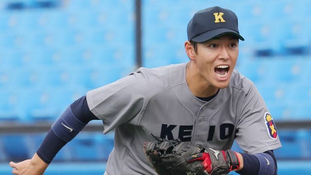 新たな目標を発表した慶大野球部・清原正吾選手（写真：日刊スポーツ/アフロ）