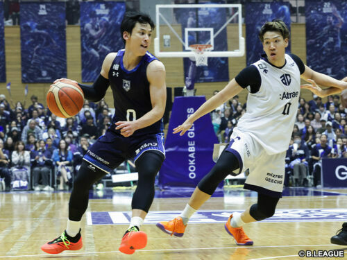 17日、A千葉戦で切り込む福井の細谷将司［写真］＝B.LEAGUE