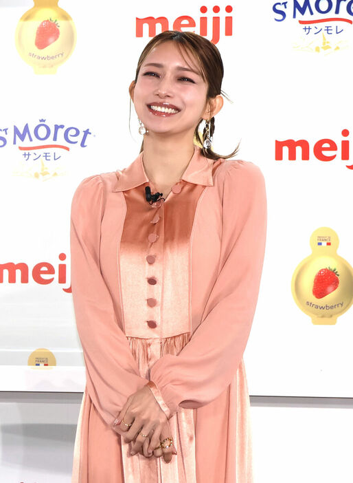 「明治サンモレ　クリームチーズデザートPRイベント　記者発表」に出席した後藤真希