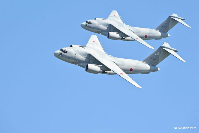 空自のC-2輸送機＝PHOTO: Tadayuki YOSHIKAWA/Aviation Wire