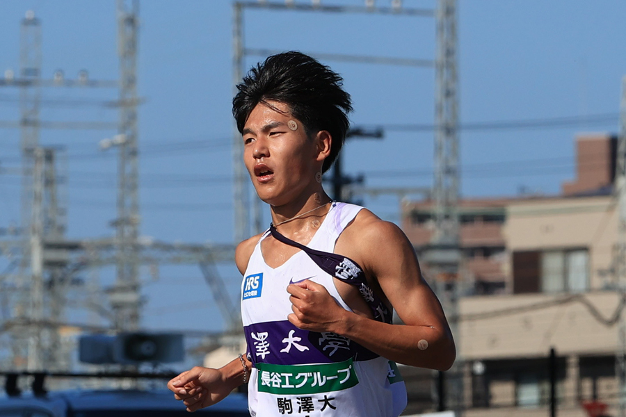 全日本大学駅伝8区区間賞の山川拓馬（駒大）