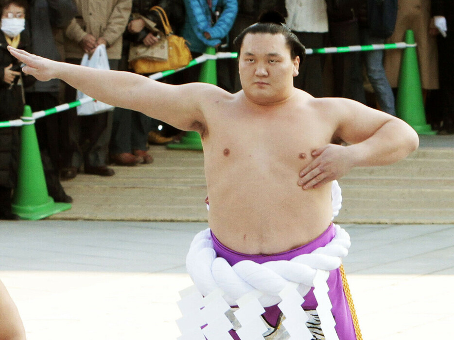 大相撲史に比類なき実績を残した白鵬　photo by Kyodo News