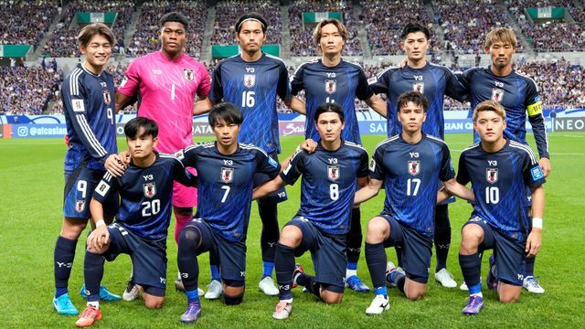 サッカー日本代表(写真：アフロスポーツ)