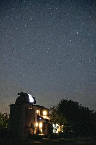 さじアストロパーク上空に輝く満天の星（９月６日）＝同パーク提供