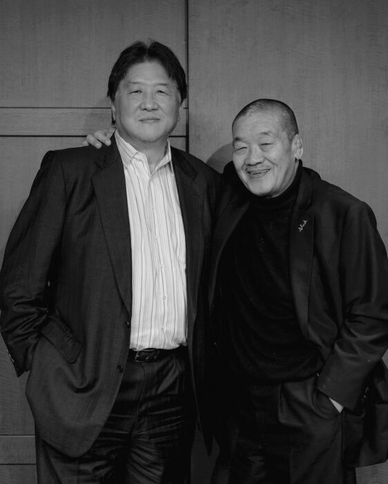 前田日明氏（左）と藤原喜明（インスタグラムakiramaeda_officialより）