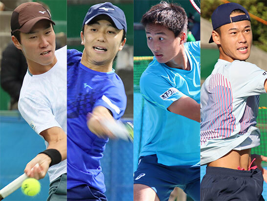 （左から）今村昌倫、清水悠太、望月慎太郎、坂本怜[画像/tennis365.net]