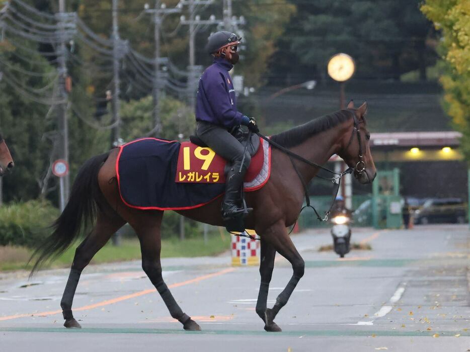 ただ一頭の3歳馬レガレイラは❹枠⑦番に決まった