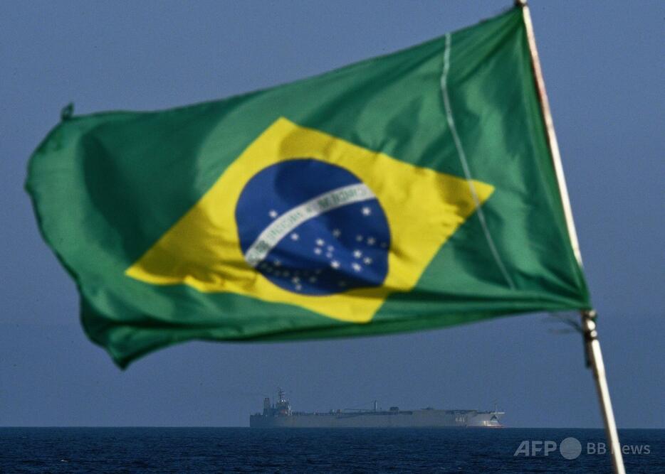 ブラジル国旗（2023年2月27日撮影）。【翻訳編集】 AFPBB News