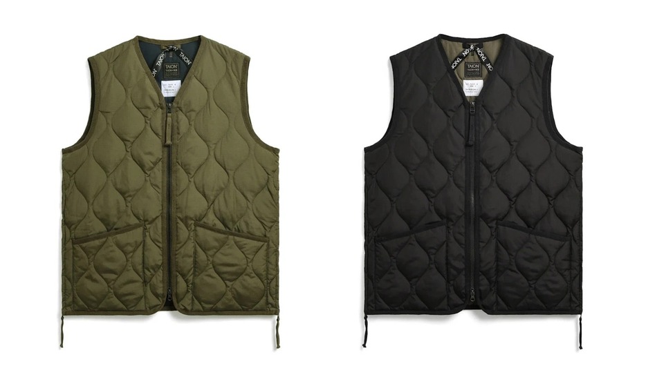 MILITARY W-ZIP V NECK DOWN VEST　8,910円（税込）