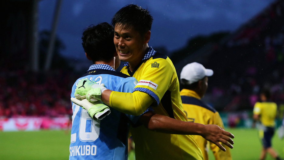 C大阪戦でPKをストップし、チームに勝ち点3をもたらした磐田GK川島永嗣(C)J.LEAGUE