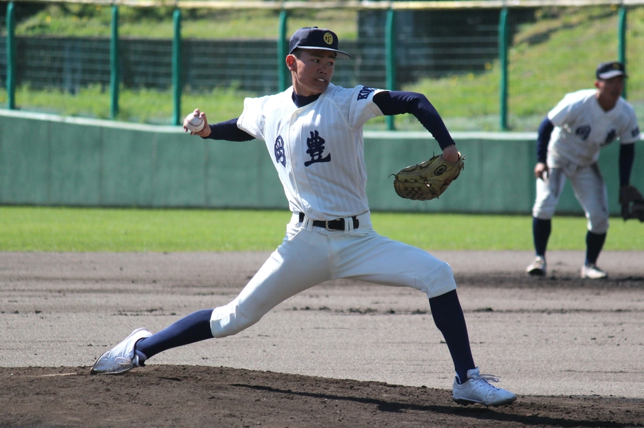 岡豊のエース・岡本 琥太郎（2年）