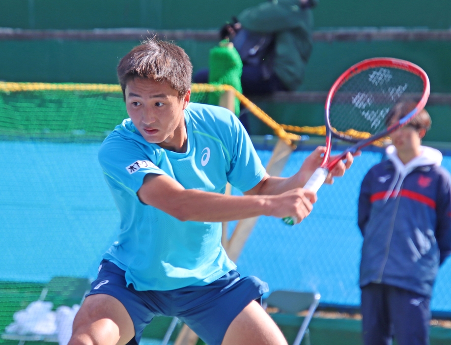 望月慎太郎（画像は慶應チャレンジャー）[画像/tennis365.net]