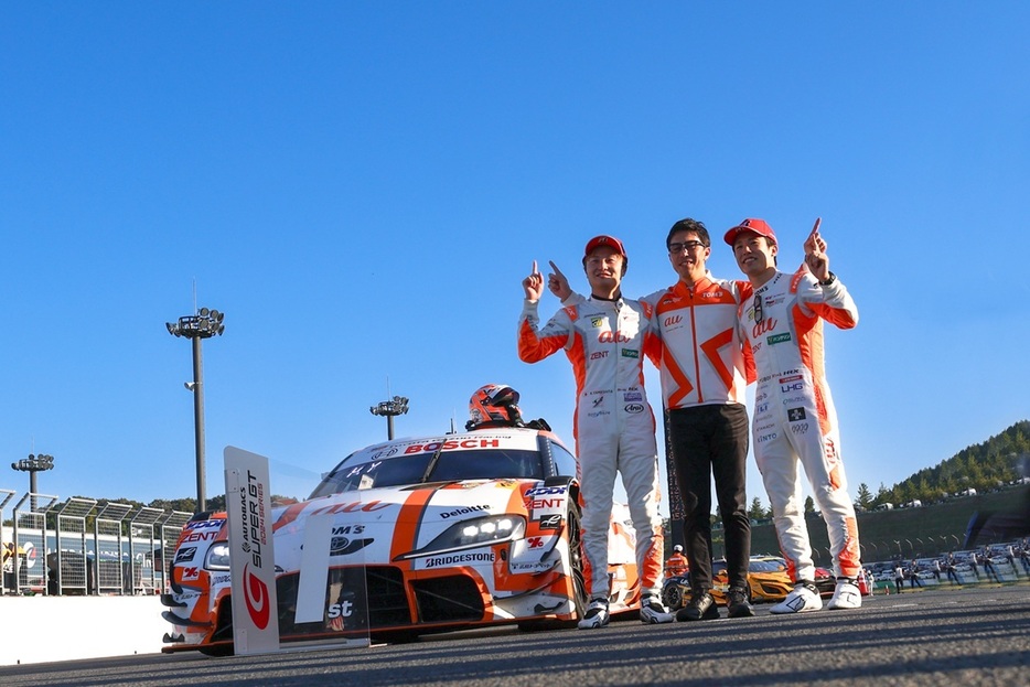 ポイントリーダーだったNo.36 au TOM’S GR Supra 坪井 翔 / 山下 健太が見事優勝を果たし、シリーズチャンピオンに王手をかけた。