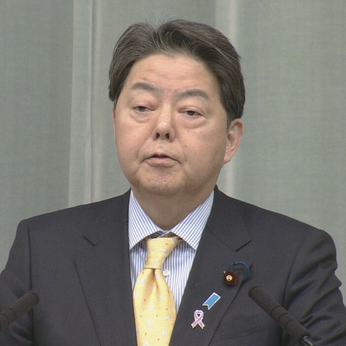 生稲政務官に「靖国参拝事実なし」　林官房長官 韓国側不参加に「残念だ」