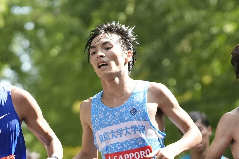 関東学生連合チームの主将に選ばれた東大院の古川大晃（写真は24年箱根駅伝予選会）