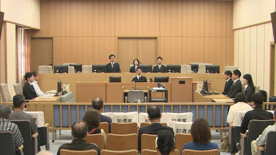 14日　法廷内　福岡地裁小倉支部