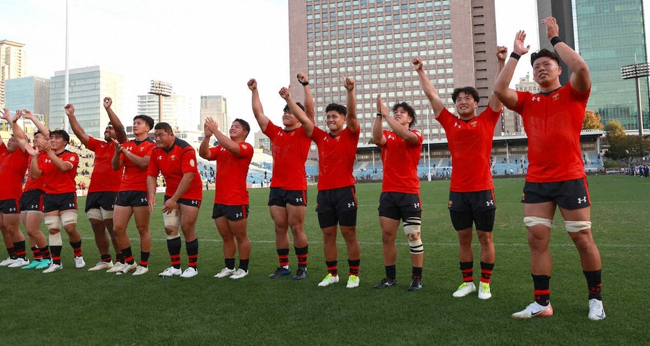 ＜帝京大・明大＞早大戦の敗戦から立て直して明大を破った帝京大（撮影・篠原岳夫）