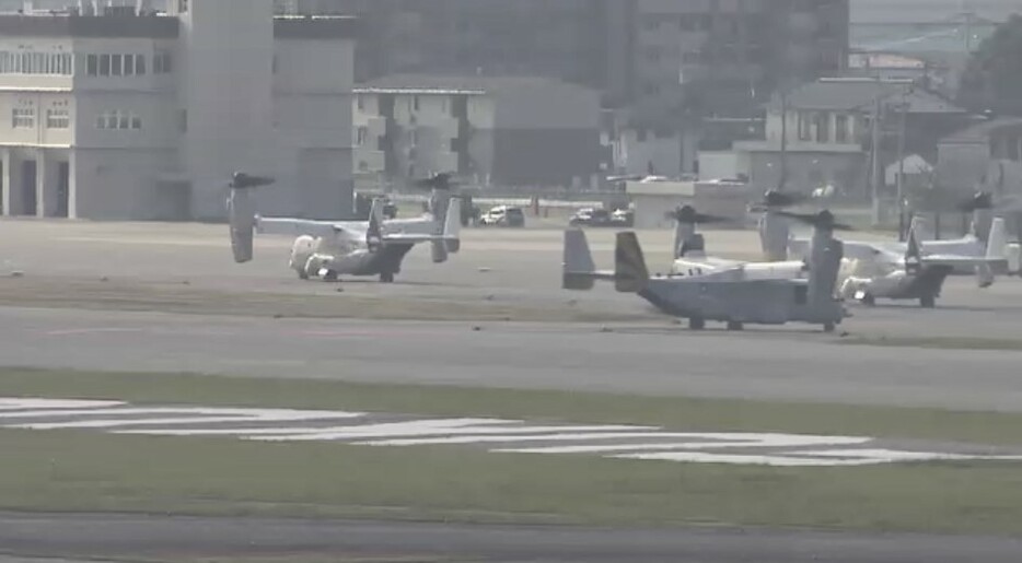 オスプレイが福岡空港に初飛来（14日）