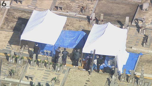 遺体が見つかった奈良市の霊園