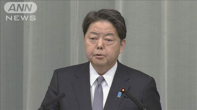 "林官房長官「極めて遺憾」　共同通信の記事訂正に"