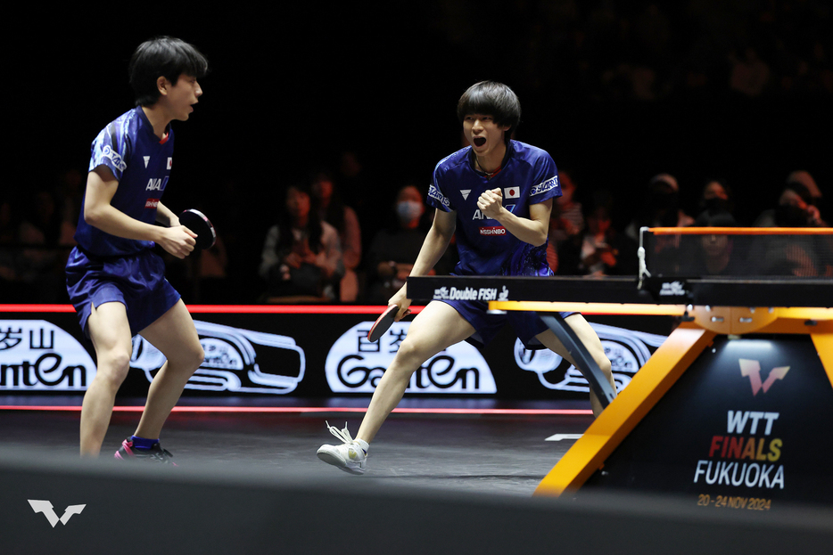 戸上隼輔／篠塚大登 Photo:World Table Tennis