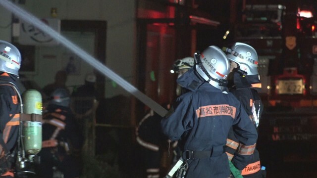 火事があった現場　高松市寺井町　10月31日