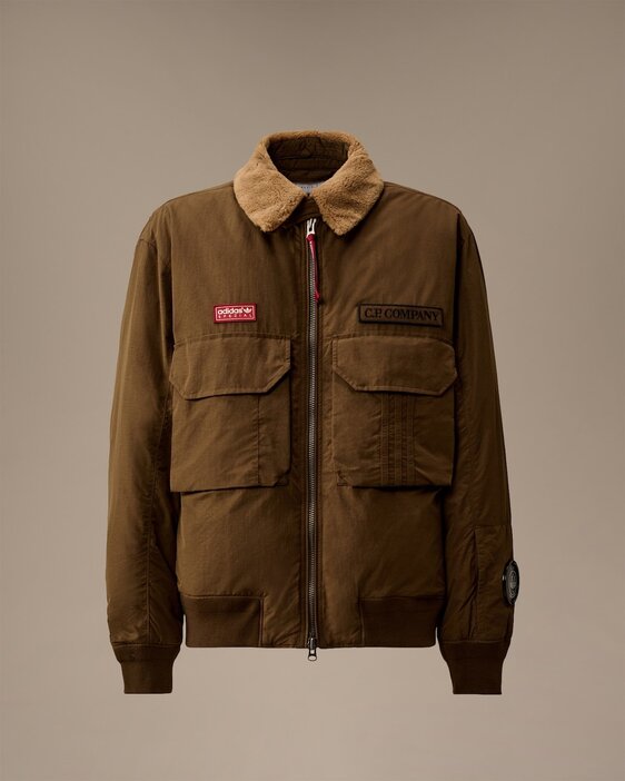 「Flying Jacket」10万4500円／C.P. Company x adidas SPZL（C.P. Company 伊勢丹新宿店ポップアップストア）