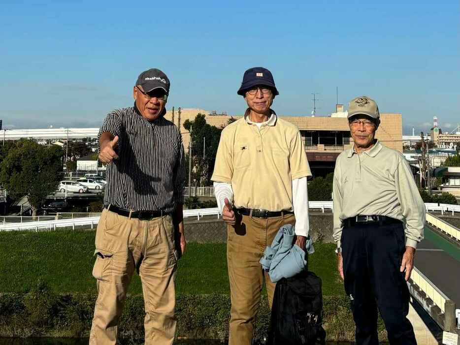 浦和GCにて。左からはむいち、我孫子さん、西口さん。ウォンさんが撮影