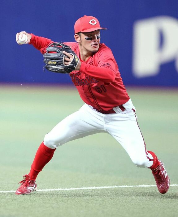 広島の矢野雅哉選手(写真：時事)