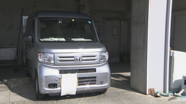 容疑者の車　観音寺警察署