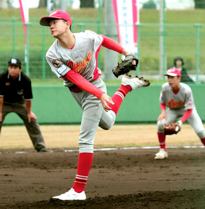 リリーフで好投した大田原・平