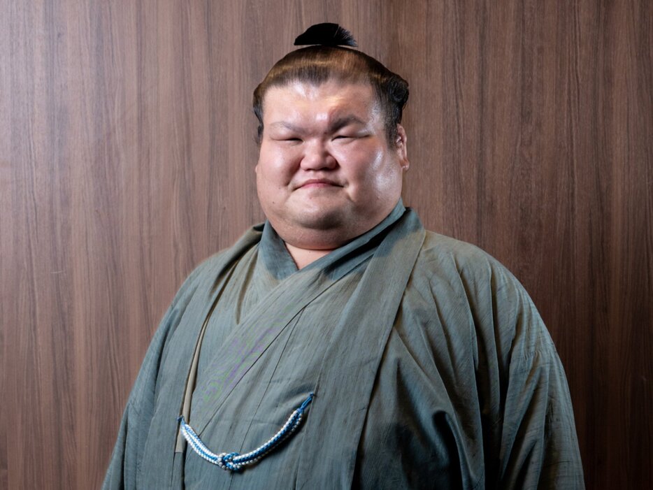 9月場所で現役引退した序二段力士、越ノ龍（45歳）。30年の力士生活に別れを告げた photograph by Miki Fukano