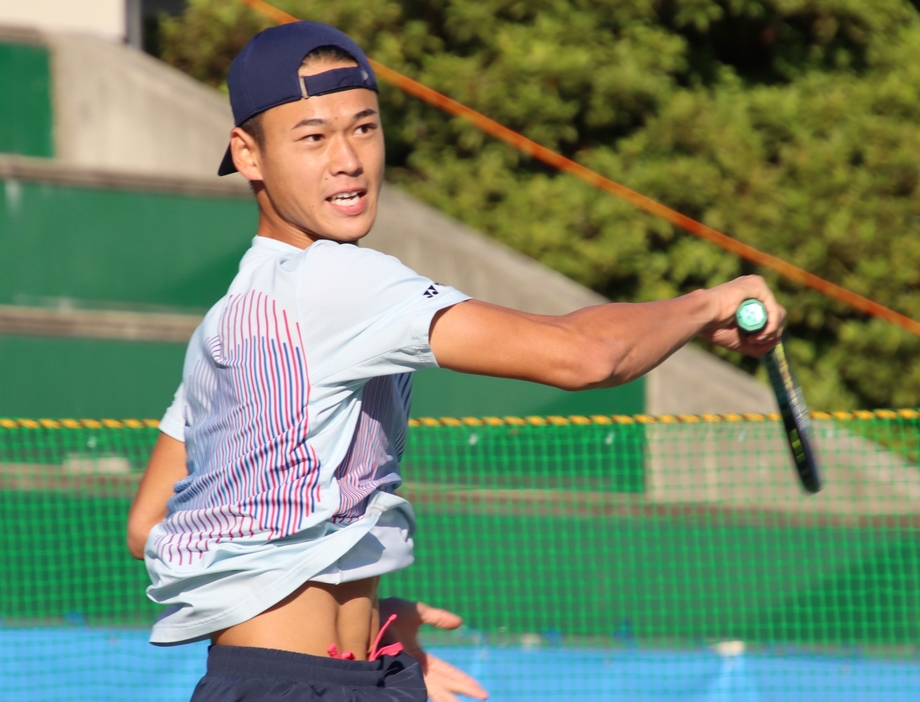 8強入りを決めた坂本怜[画像/tennis365.net]