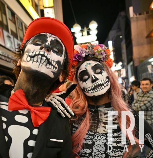 渋谷のハロウィンで仮装していた外国人