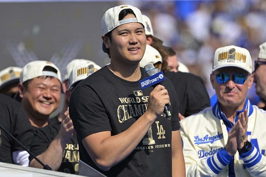 ドジャースの大谷翔平【写真：ロイター】