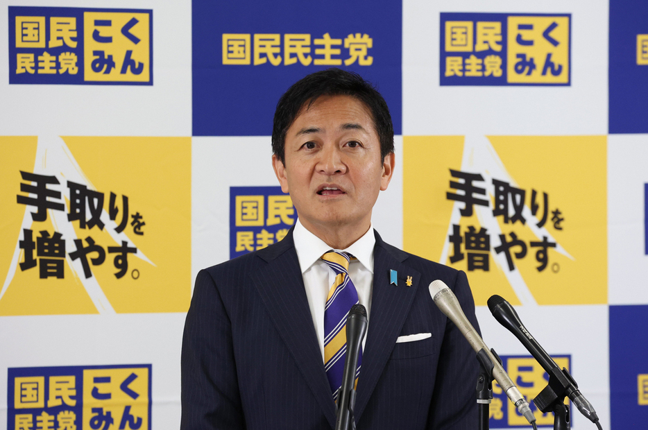 国民民主党の玉木雄一郎代表＝１０月２９日、国会内