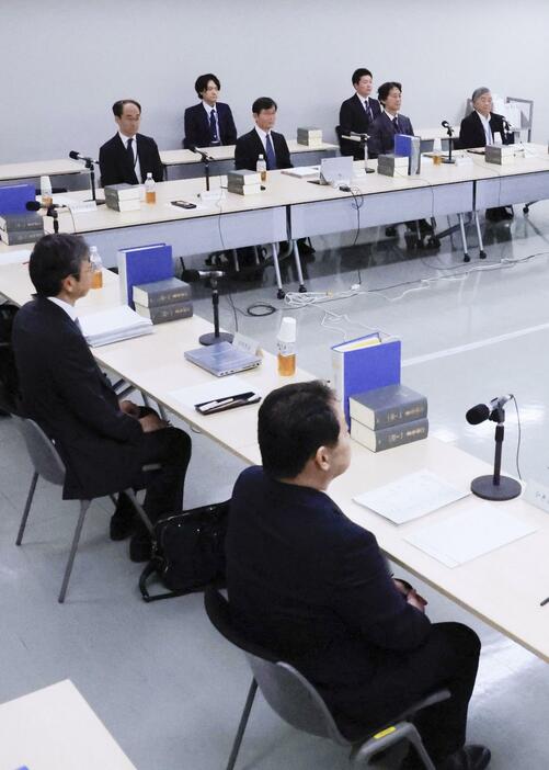 法務省で開かれた「危険運転」の要件見直しを議論する有識者検討会＝13日午後