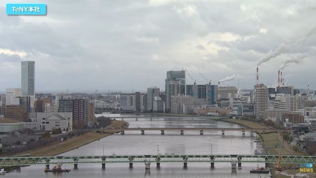 11月29日午前11時の新潟市（TeNY本社カメラより）