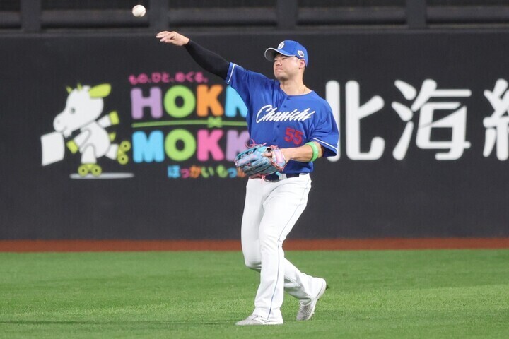 22年の現役ドラフトでDeNAから中日に渡った細川。写真：福冨倖希