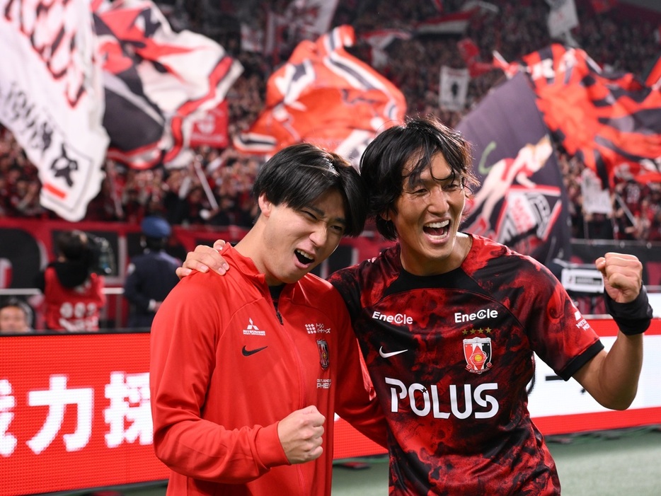 MF松尾佑介とMF原口元気(J.LEAGUE)