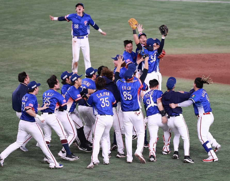 ＜日本・台湾＞台湾が日本に完封勝ちで優勝（撮影・篠原岳夫）