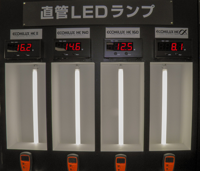 12年に急成長したLED直管ランプ（写真はアイリスオーヤマ、14年1月）