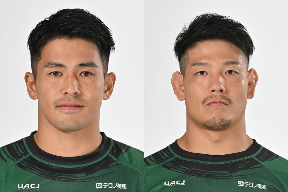 （左から）岩村昂太キャプテン、鶴谷昌隆バイスキャプテン