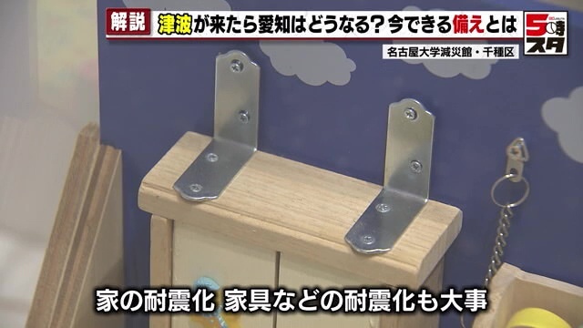 津波避難の前に避難通路が塞がれる場合も　家具の耐震化も対策の1つ