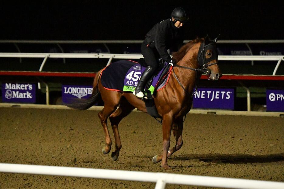 ジオグリフ＝現地1日、米デルマー競馬場、撮影Katsumi.Saito